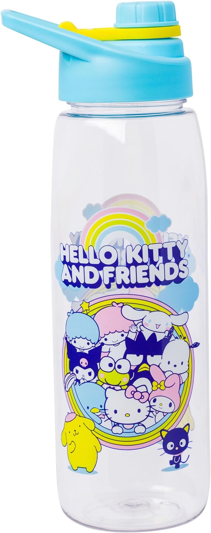 SANRIO RAINBOW 28OZ WATER BOTTLE W/ SCREW LID