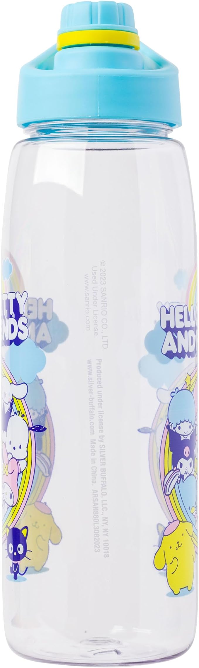SANRIO RAINBOW 28OZ WATER BOTTLE W/ SCREW LID