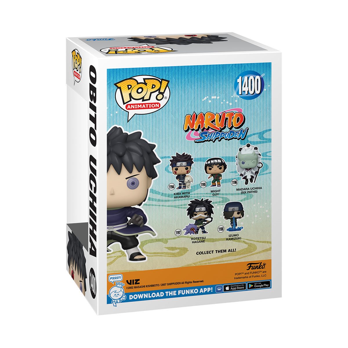 NARUTO OBITO UCHIHA UNMASKED FUNKO POP! VINYL FIGURE - ENTERTAINMENT EARTH EXCLUSIVE