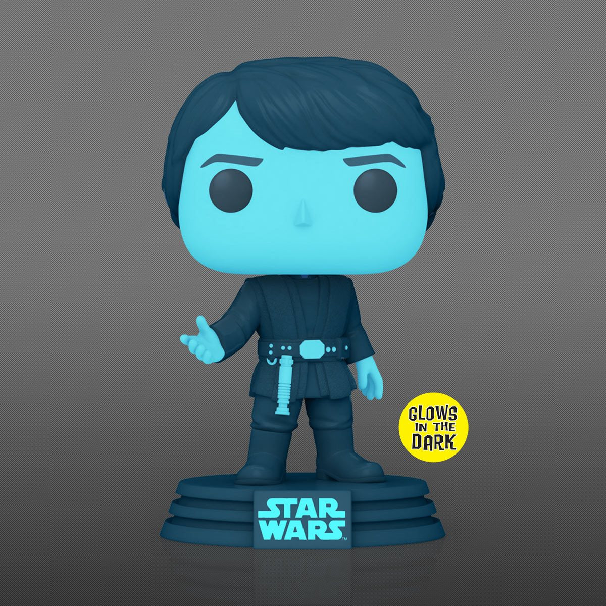STAR WARS: RETURN OF THE JEDI 40TH HOLOGRAM LUKE GLOW-IN-THE-DARK POP! VINYL FIGURE #615 - ENTERTAINMENT EARTH EXCLUSIVE