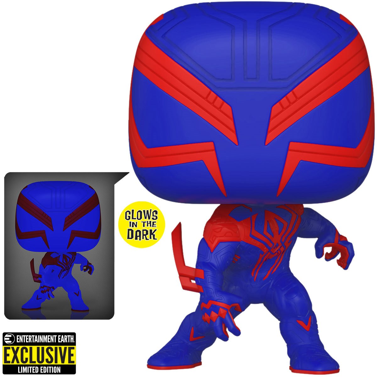 SPIDER-MAN ACROSS THE SPIDER-VERSE SPIDER-MAN 2099 GLOW-IN-THE-DARK POP!VINYL FIGURE #1267 - ENTERTAINMENT EARTH EXCL.