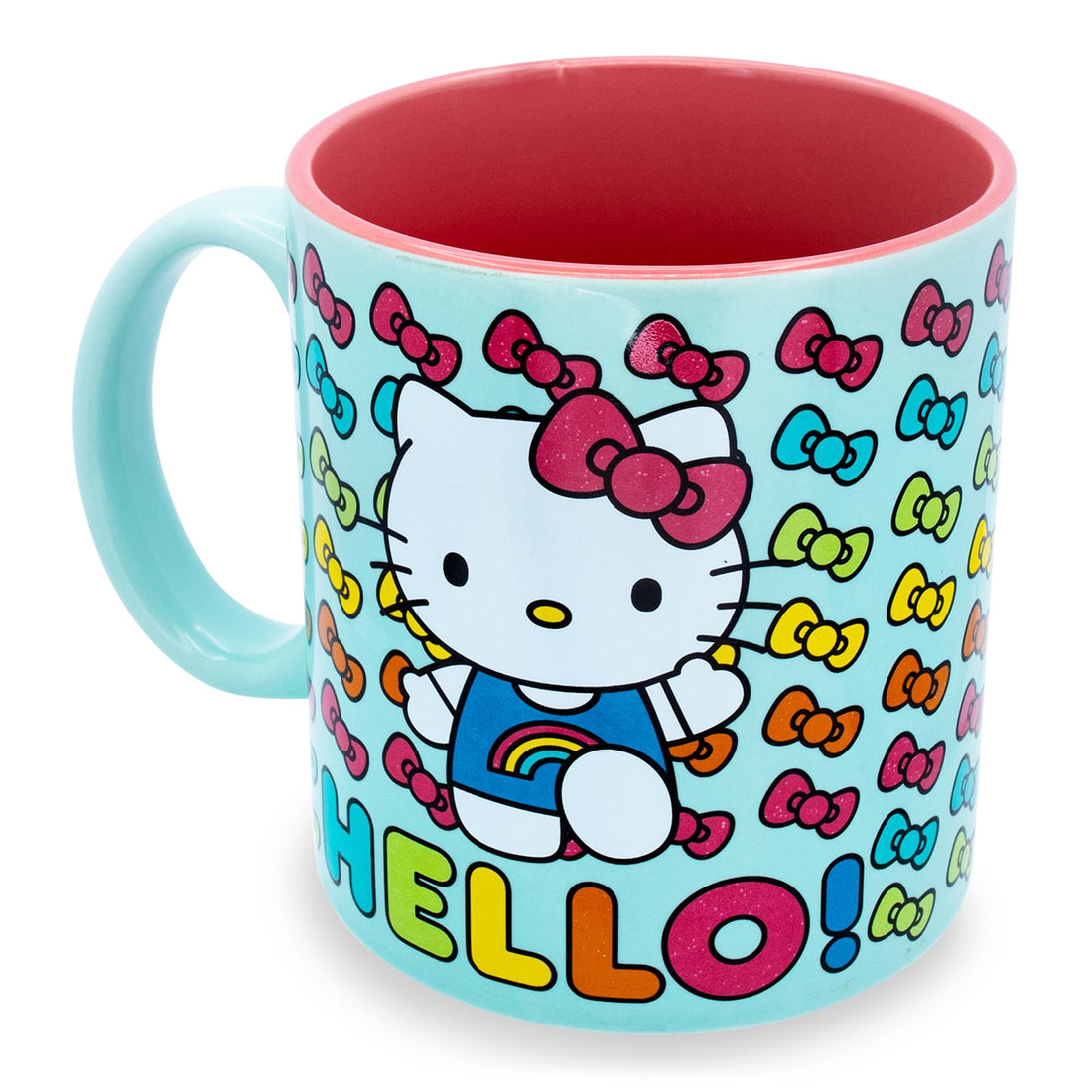 HELLO KITTY HELLO RAINBOWS 20OZ CERAMIC MUG