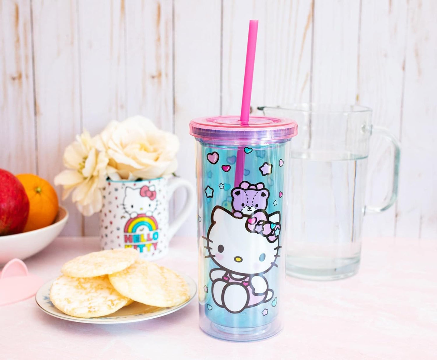 HELLO KITTY DONUTS SWEETS 20OZ. PLASTIC TALL COLD CUP