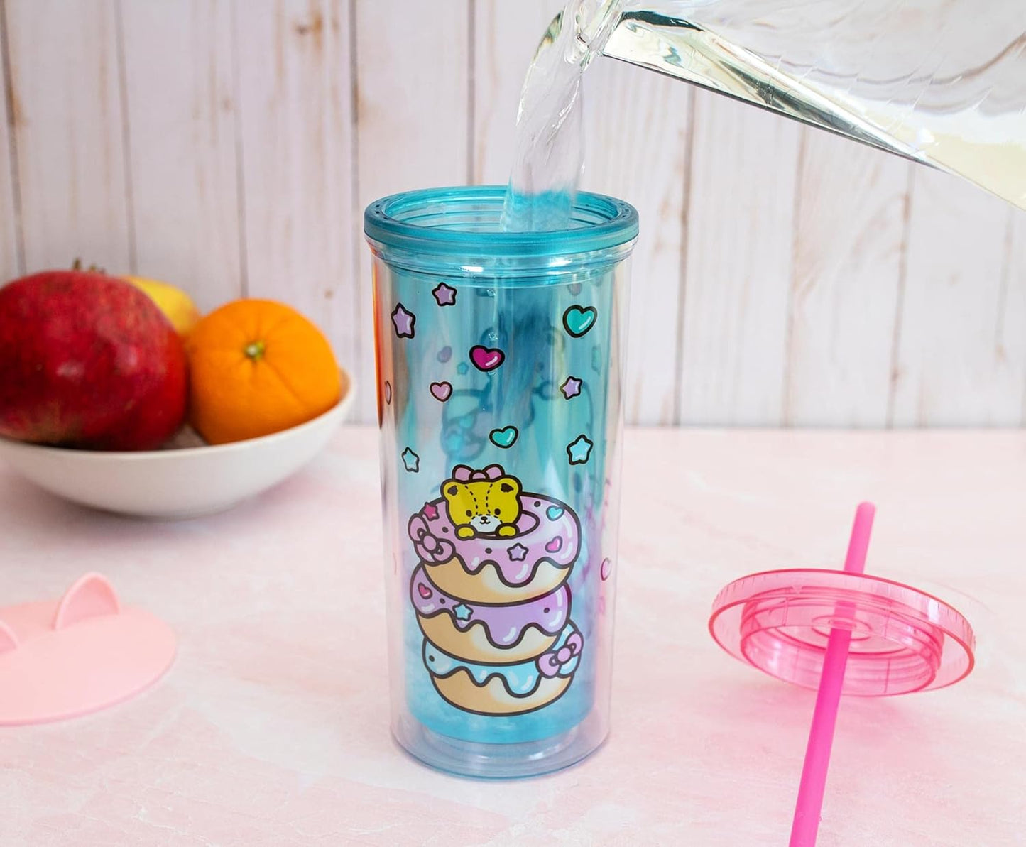 HELLO KITTY DONUTS SWEETS 20OZ. PLASTIC TALL COLD CUP