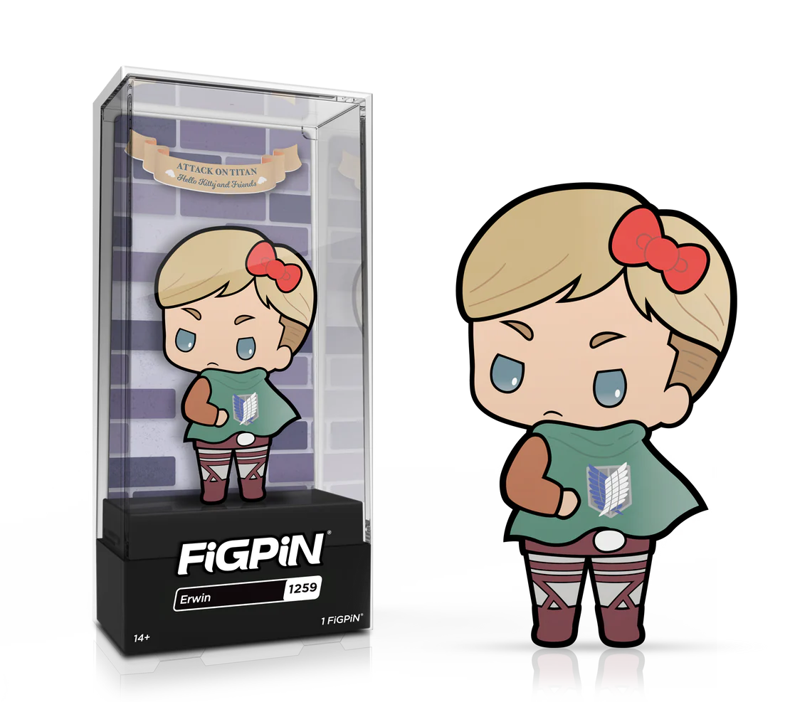 ATTACK ON TITAN X SANRIO-ERWIN (1259) FIGPIN