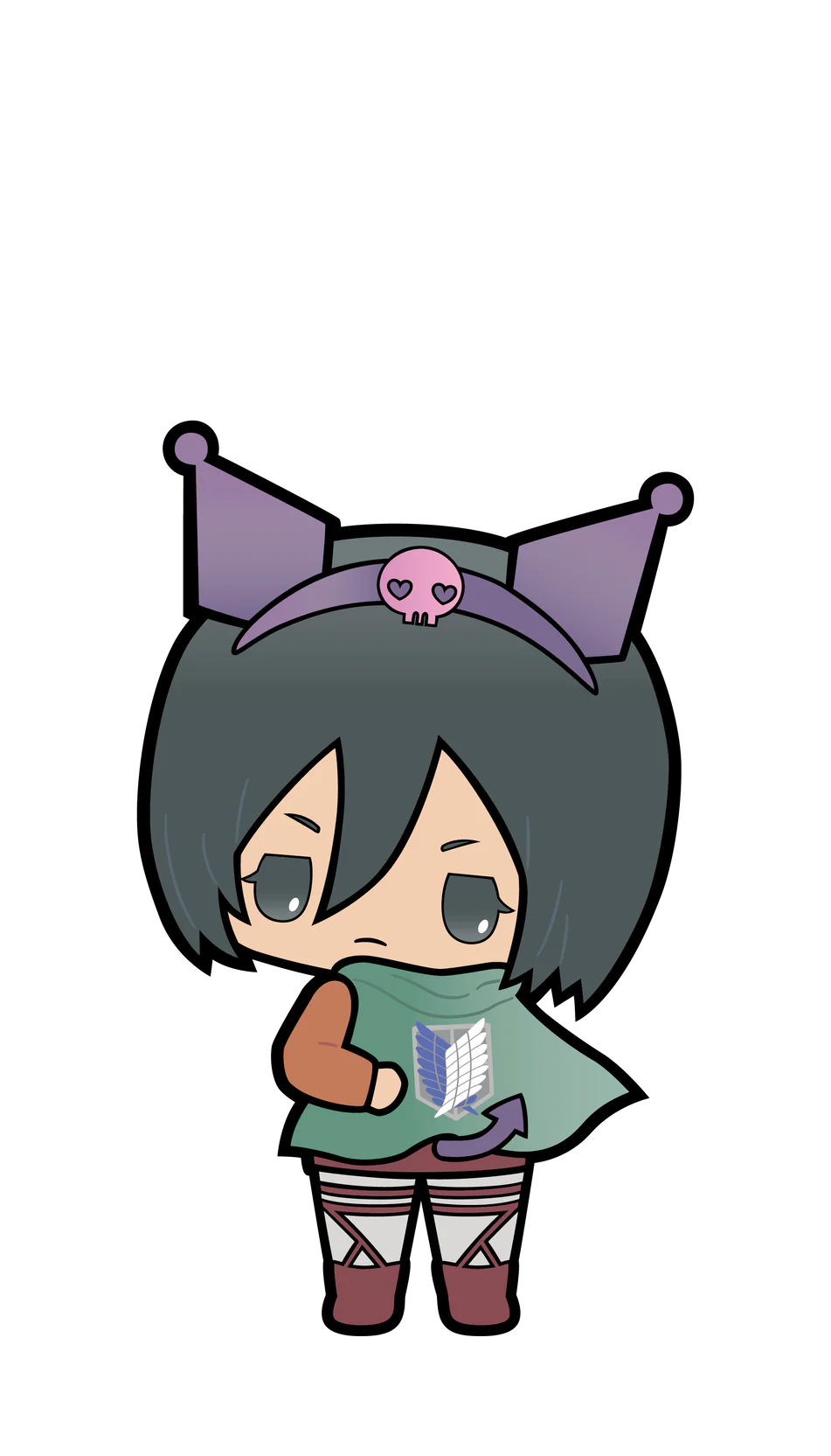 ATTACK ON TITAN X SANRIO-MIKASA (1265) FIGPIN