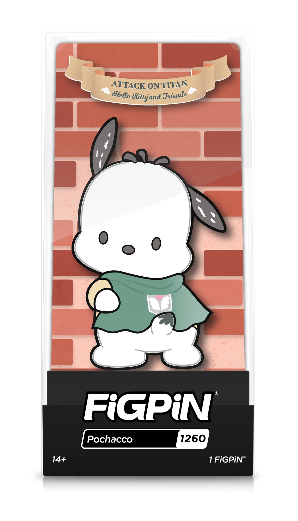 ATTACK ON TITAN X SANRIO-POCHACCO (1260) FIGPIN