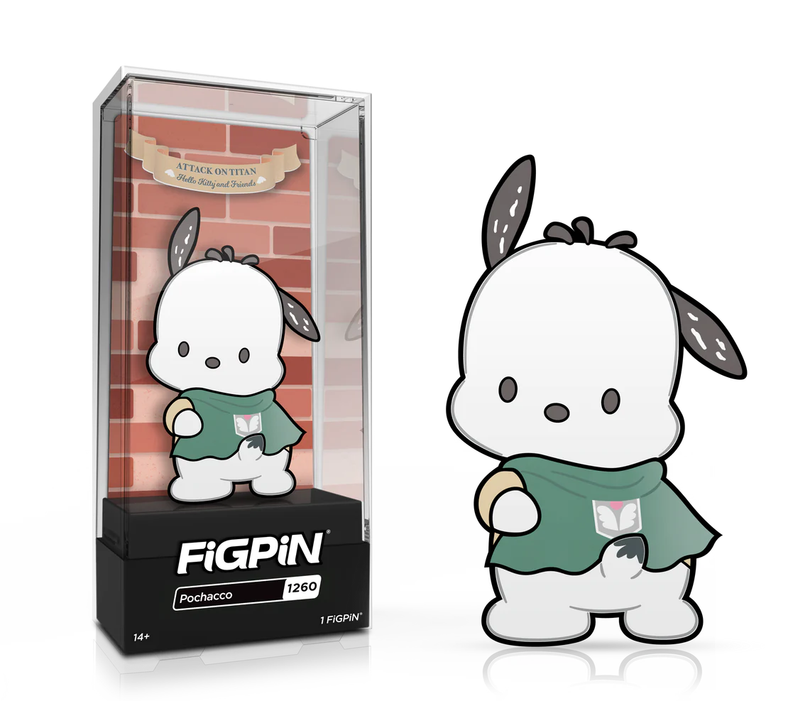 ATTACK ON TITAN X SANRIO-POCHACCO (1260) FIGPIN