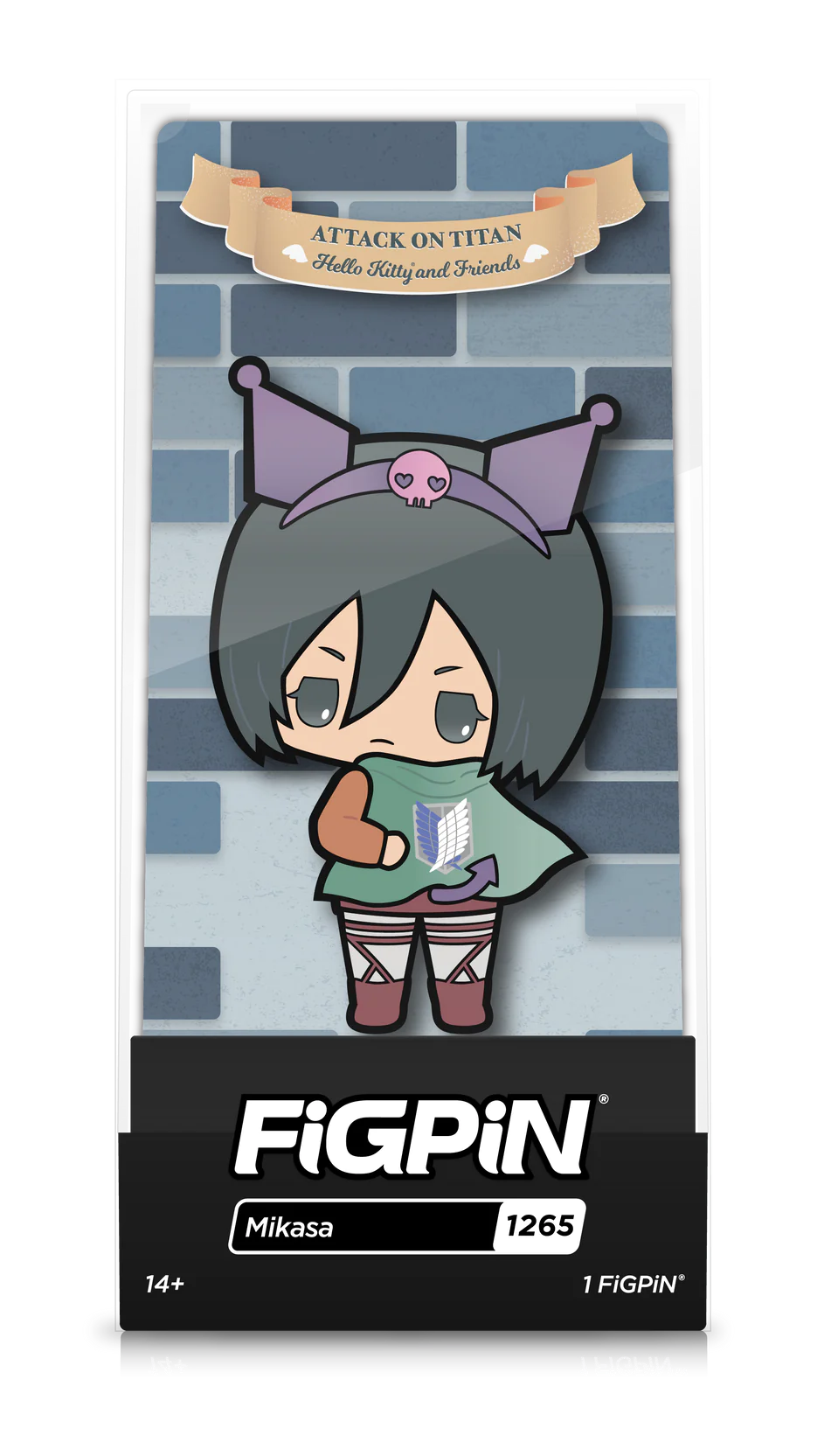 ATTACK ON TITAN X SANRIO-MIKASA (1265) FIGPIN