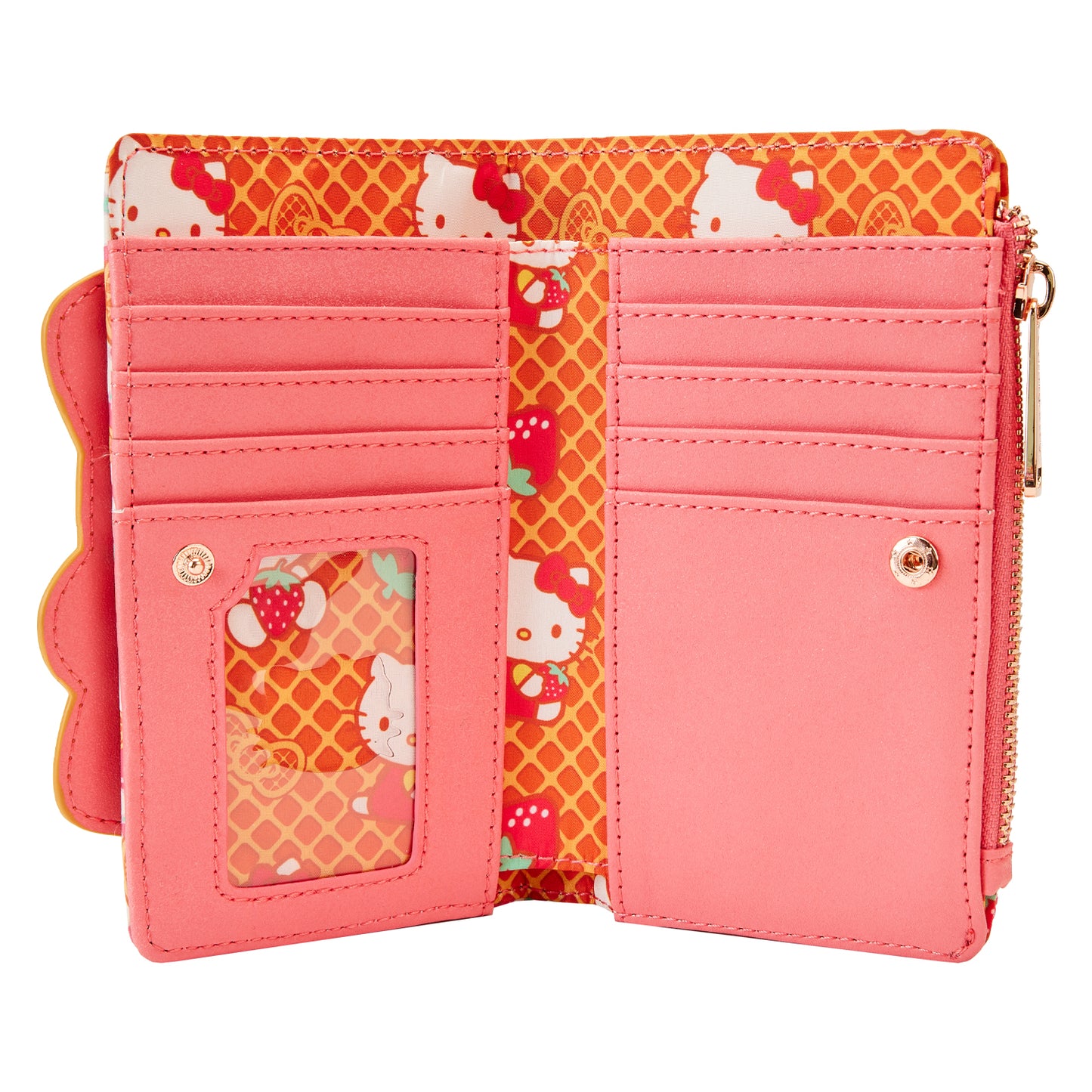 HELLO KITTY BREAKFAST WAFFLE FLAP WALLET
