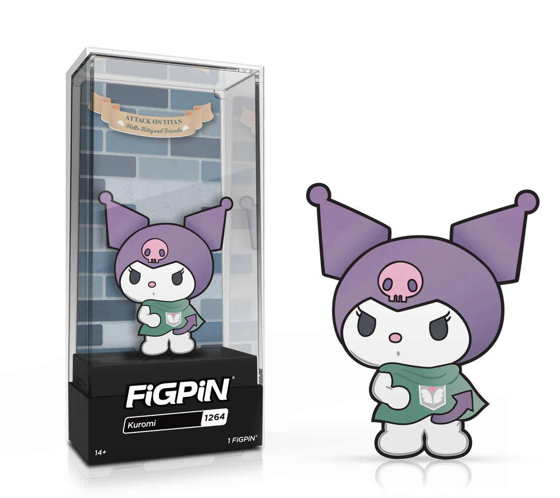 ATTACK ON TITAN X SANRIO-KUROMI (1264) FIGPIN
