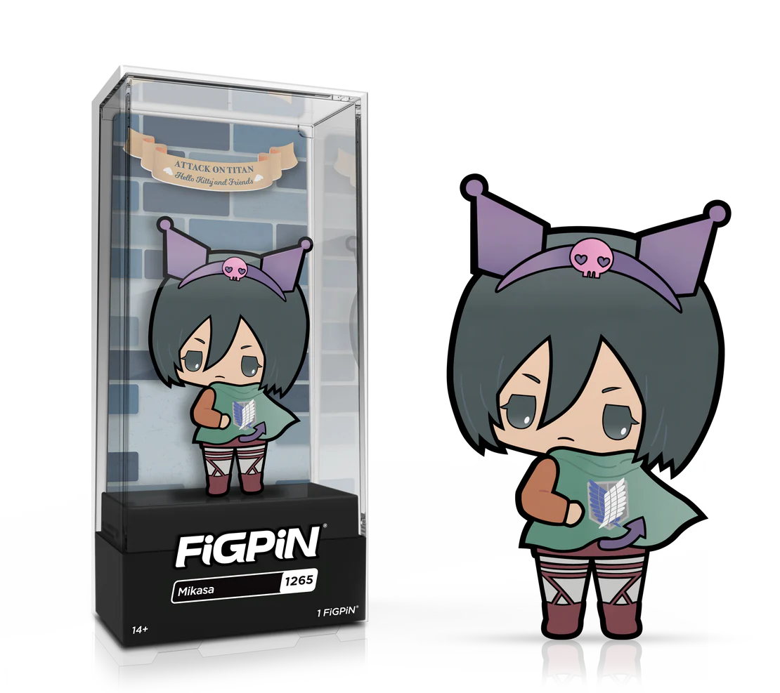 ATTACK ON TITAN X SANRIO-MIKASA (1265) FIGPIN