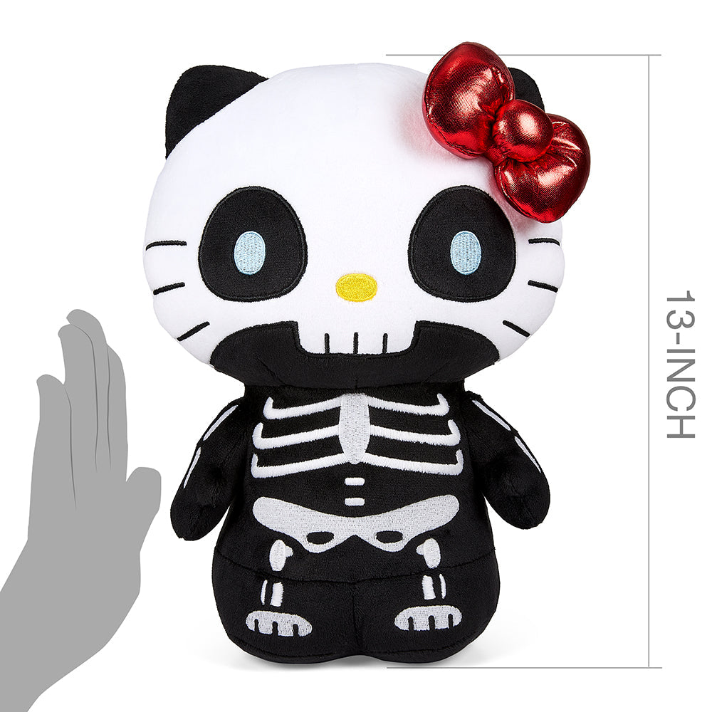 HELLO KITTY 13" HALLOWEEN PLUSH- SKELEBONES