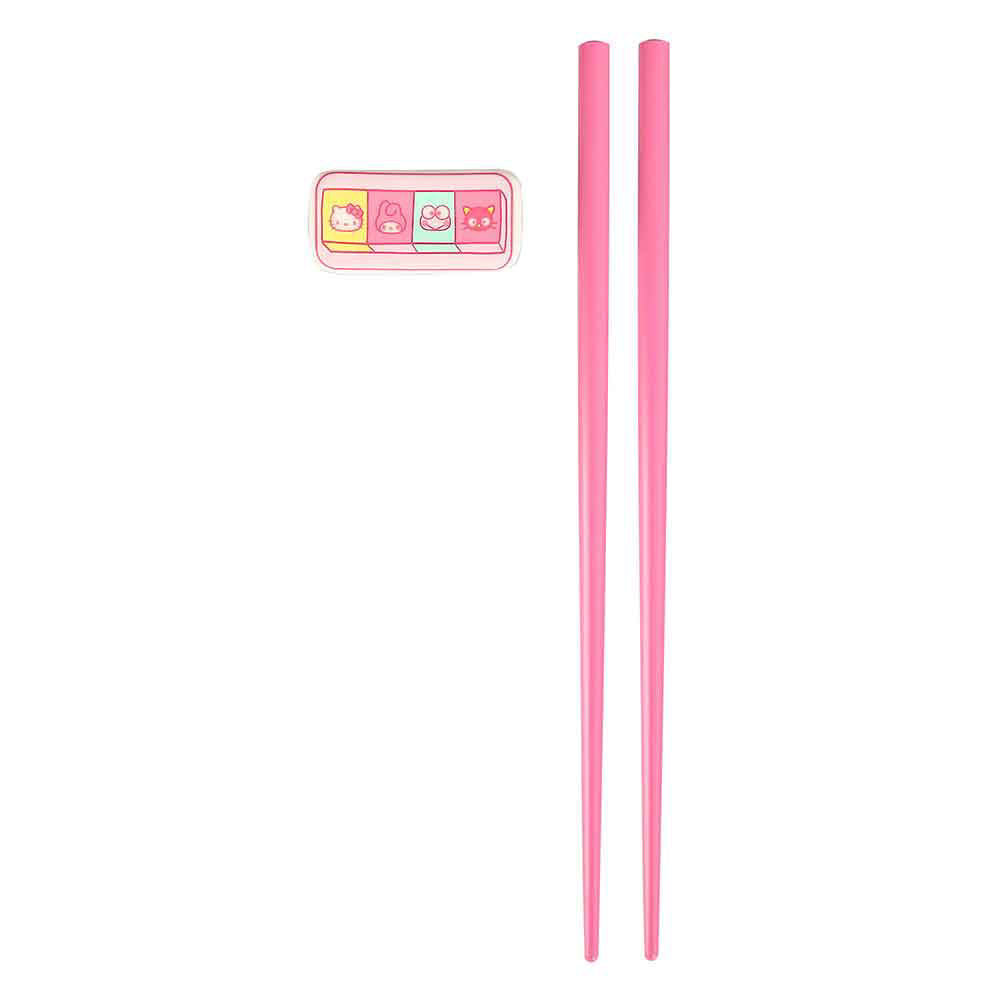 HELLO KITTY & FRIENDS CHARACTER REST & CHOPSTICK