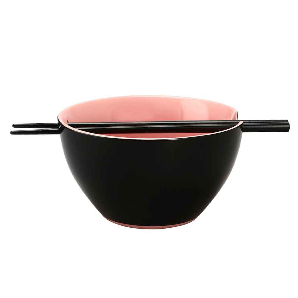 KUROMI CERAMIC RAMEN BOWL WITH CHOPSTICKS