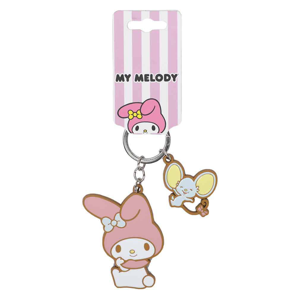 MY MELODY & FLAT KEYCHAIN