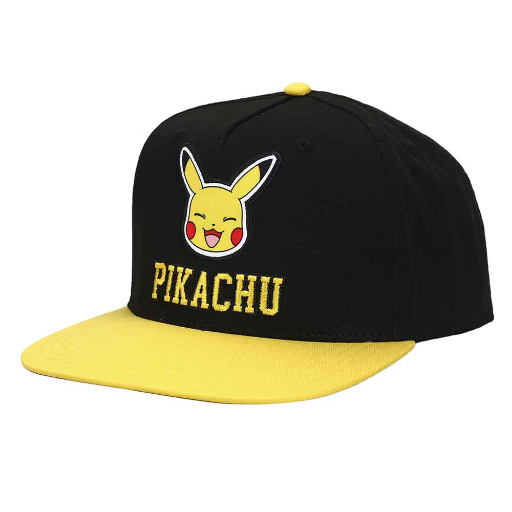 POKEMON PIKACHU TWILL FLAT BILL SNAPBACK