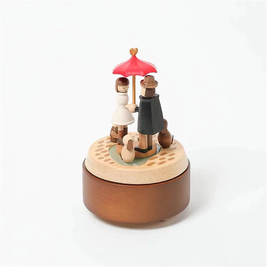 Love Umbrella | Wooden Music Box