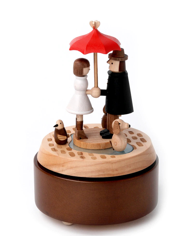 Love Umbrella | Wooden Music Box