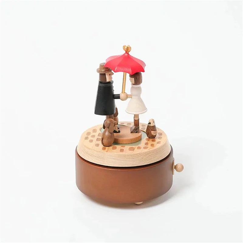 Love Umbrella | Wooden Music Box