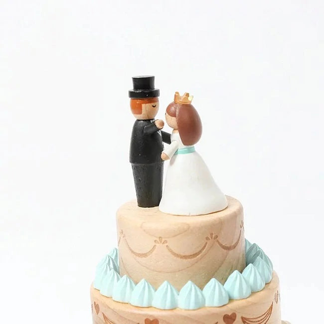 Couple Wedding Cake | Wooden Music Box
