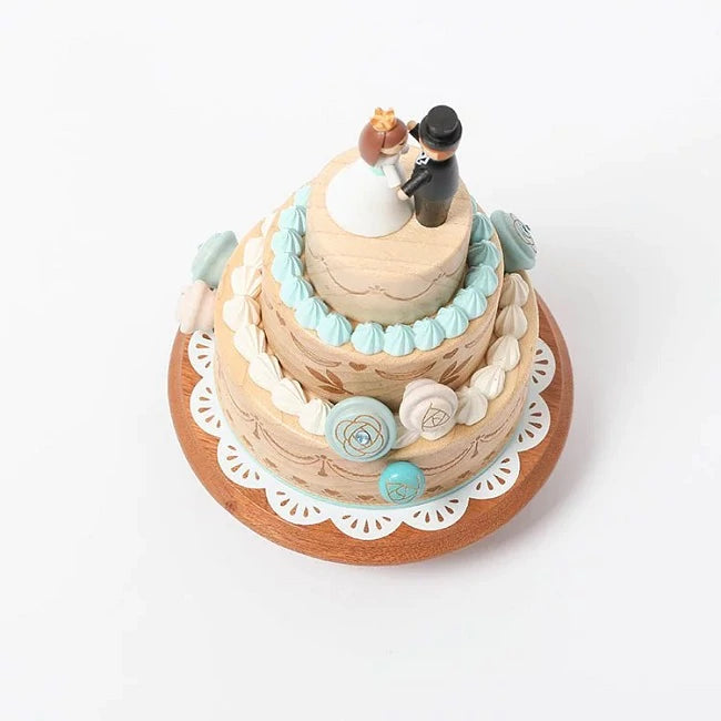 Couple Wedding Cake | Wooden Music Box
