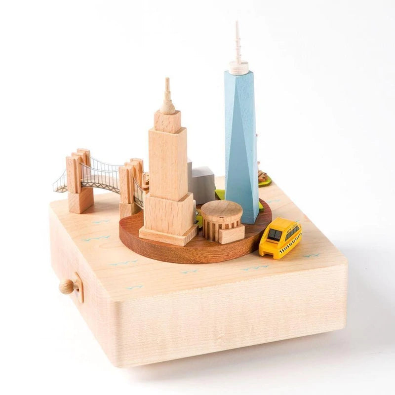Downtown Manhattan | Wooden Music Box