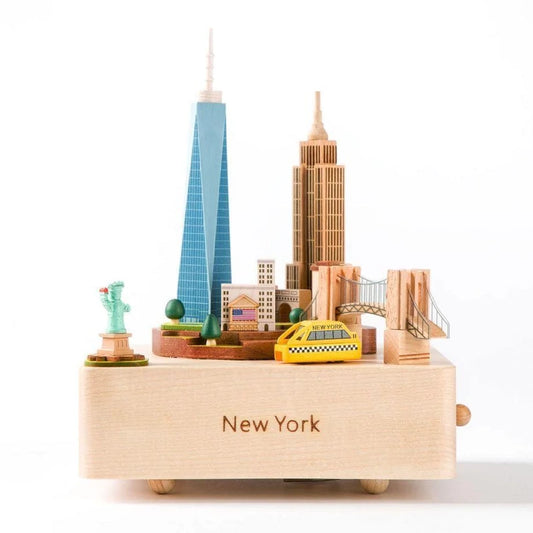 Downtown Manhattan | Wooden Music Box