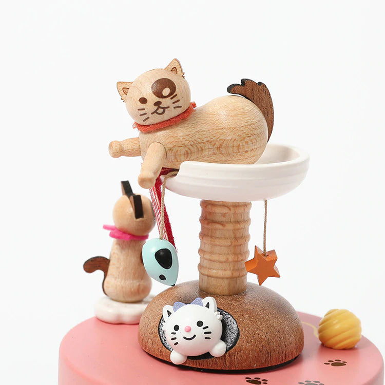 Kitty Playground | Wooden Music Box