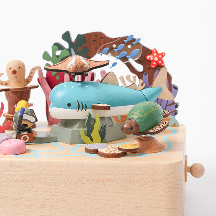 Whale Shark & Sea Friends | Wooden Music Box