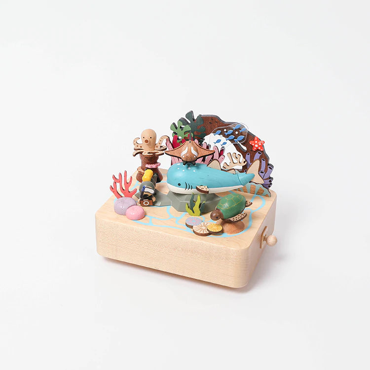 Whale Shark & Sea Friends | Wooden Music Box