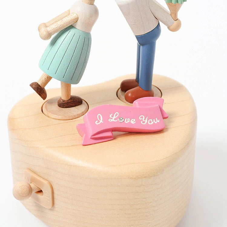 Couple Kiss | Wooden Music Box