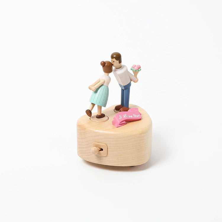 Couple Kiss | Wooden Music Box