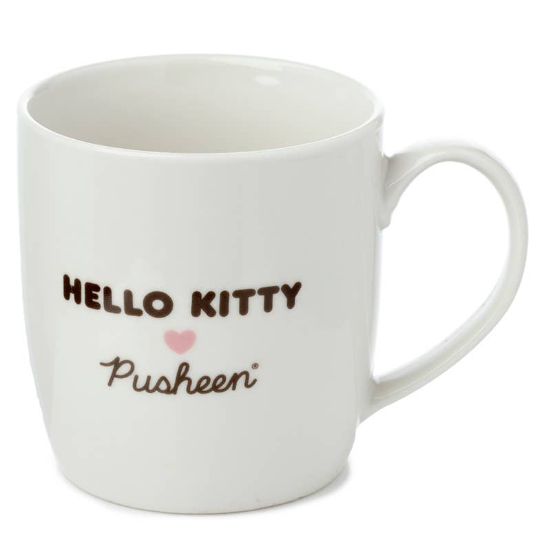 HELLO KITTY & PUSHEEN SET OF 2 PORCELAIN MUGS