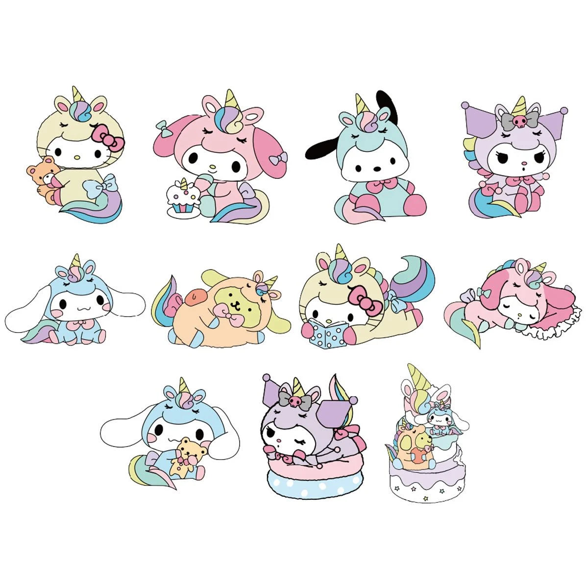 HELLO KITTY AND FRIENDS S4 3D FOAM BAG CLIP *BLIND BAG*