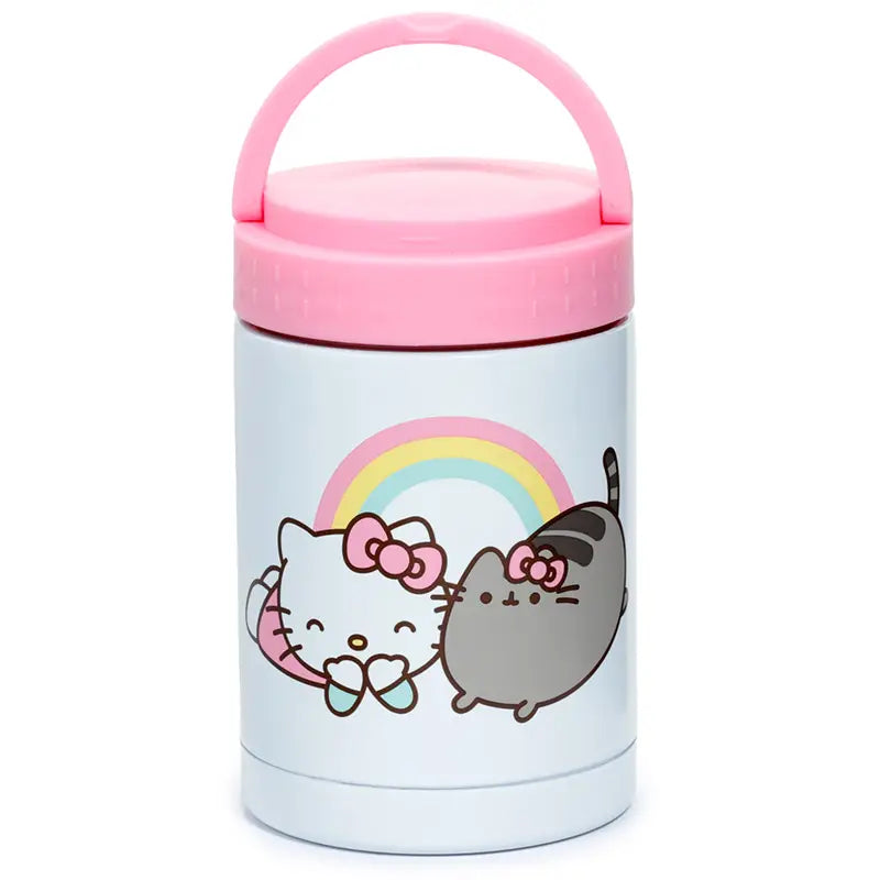 HELLO KITTY & PUSHEEN THE CAT INSULATED LUNCH THERMOS