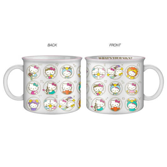 HELLO KITTY ZODIAC 20OZ CERAMIC CAMPER MUG
