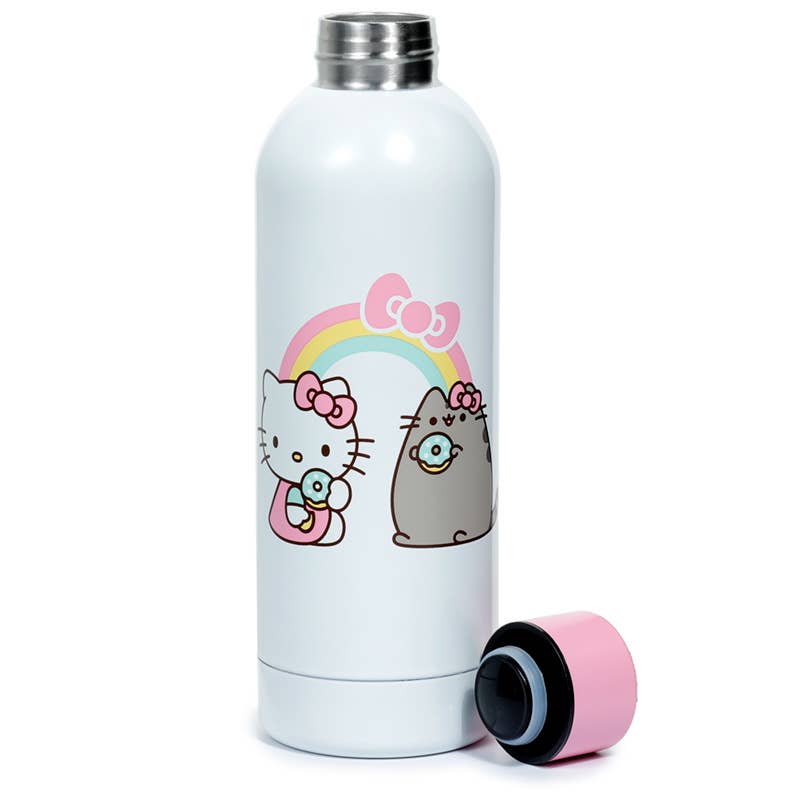HELLO KITTY & PUSHEEN STAINLESS STEEL THERMAL BOTTLE