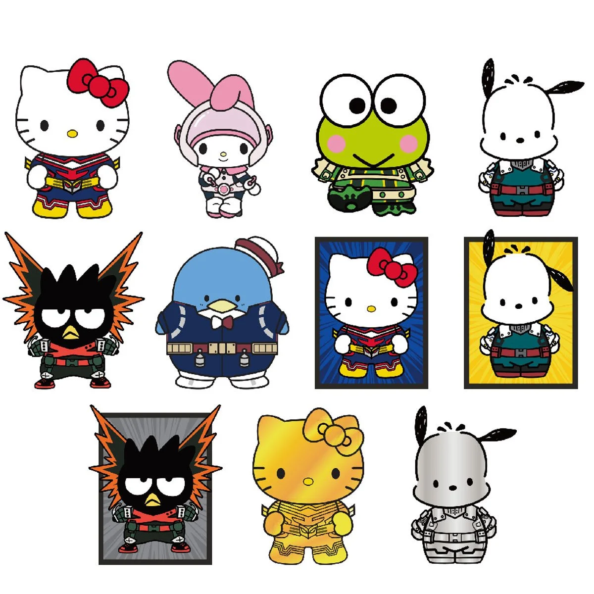 HELLO KITTY X MY HERO ACADEMIA 3D FOAM BAG CLIP *Blind Bag*