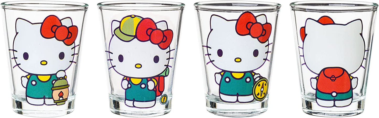 HELLO KITTY MINI GLASS SET OF 4