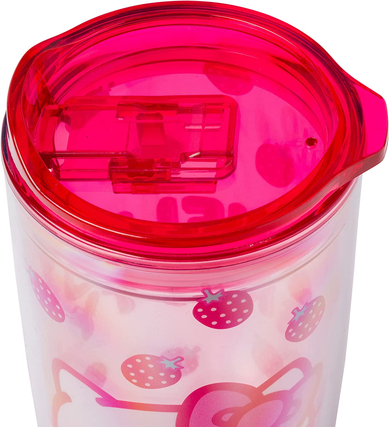 HELLO KITTY STRAWBERRY FACE 20OZ DOUBLE WALL TRAVEL TUMBLER
