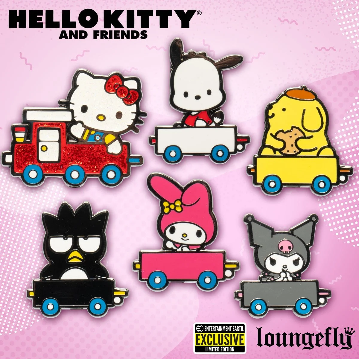 Loungefly Sanrio Characters Blind-Box Enamel Pins Entertainment Earth Exclusive