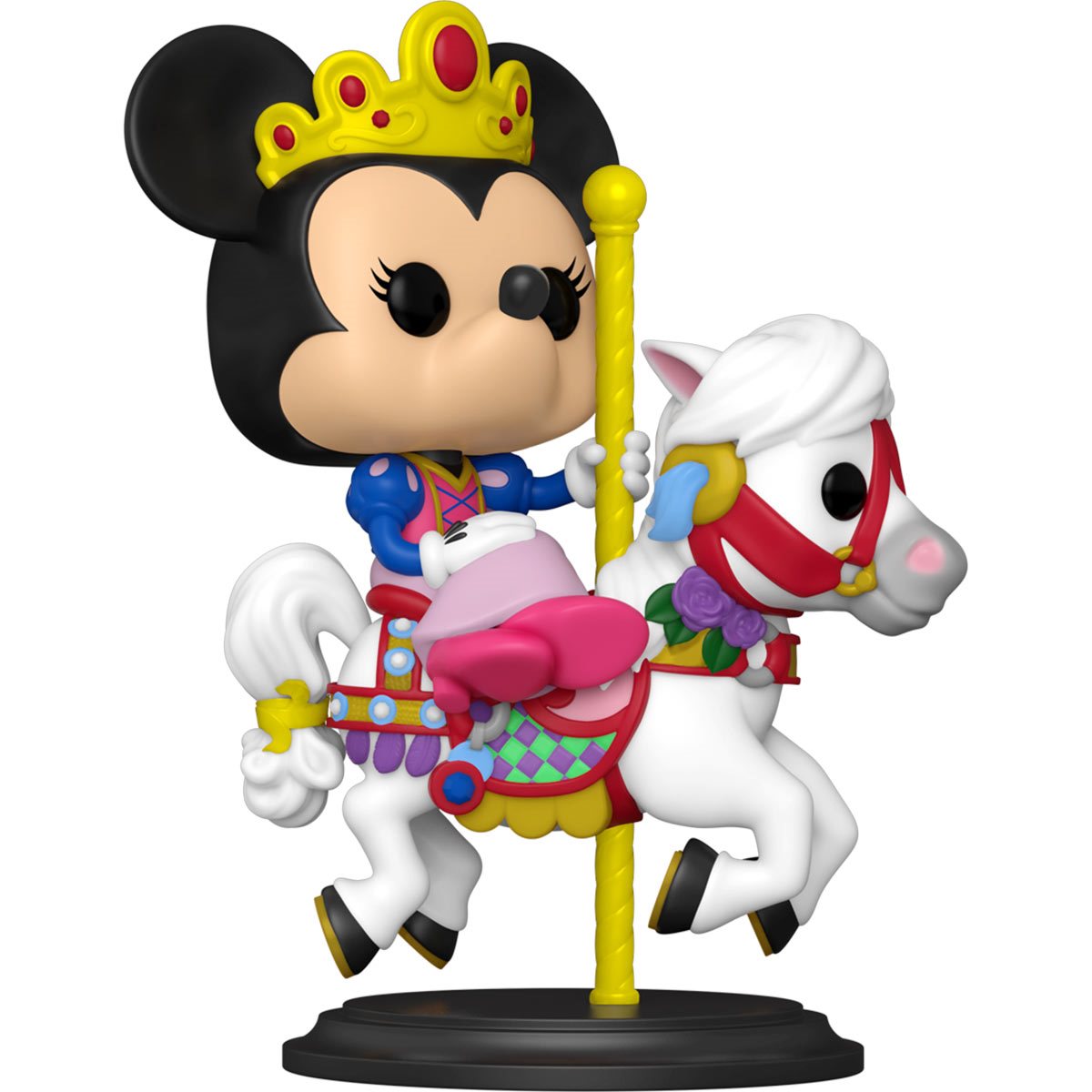 WALT DISNEY WORLD 50TH ANNIVERSARY MINNIE MOUSE ON PRINCE CHARMING REGAL CARROUSEL POP! VINYL FIGURE
