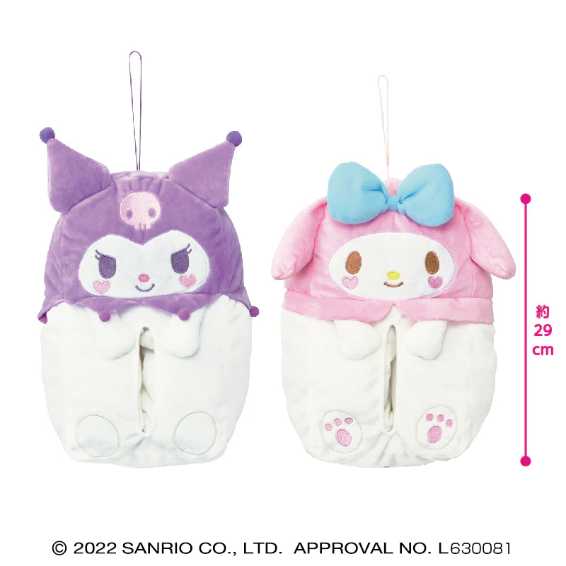 MY MELODY & KUROMI TISSUE PLUSH COVER