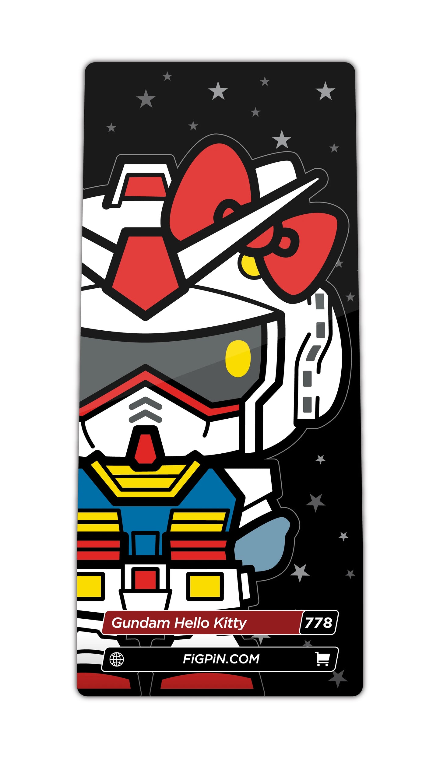 GUNDAM HELLO KITTY 778 FIGPIN
