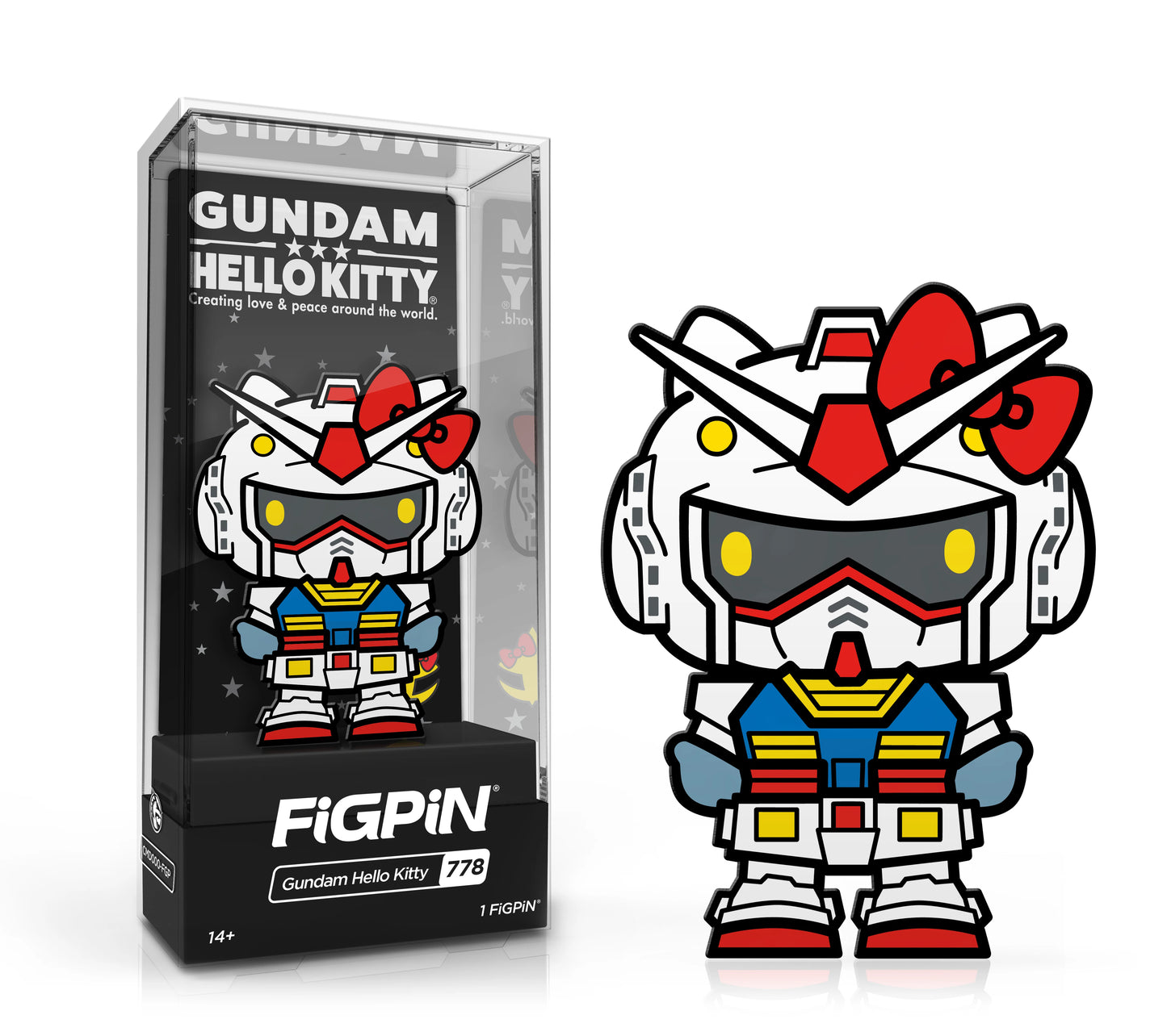 GUNDAM HELLO KITTY 778 FIGPIN