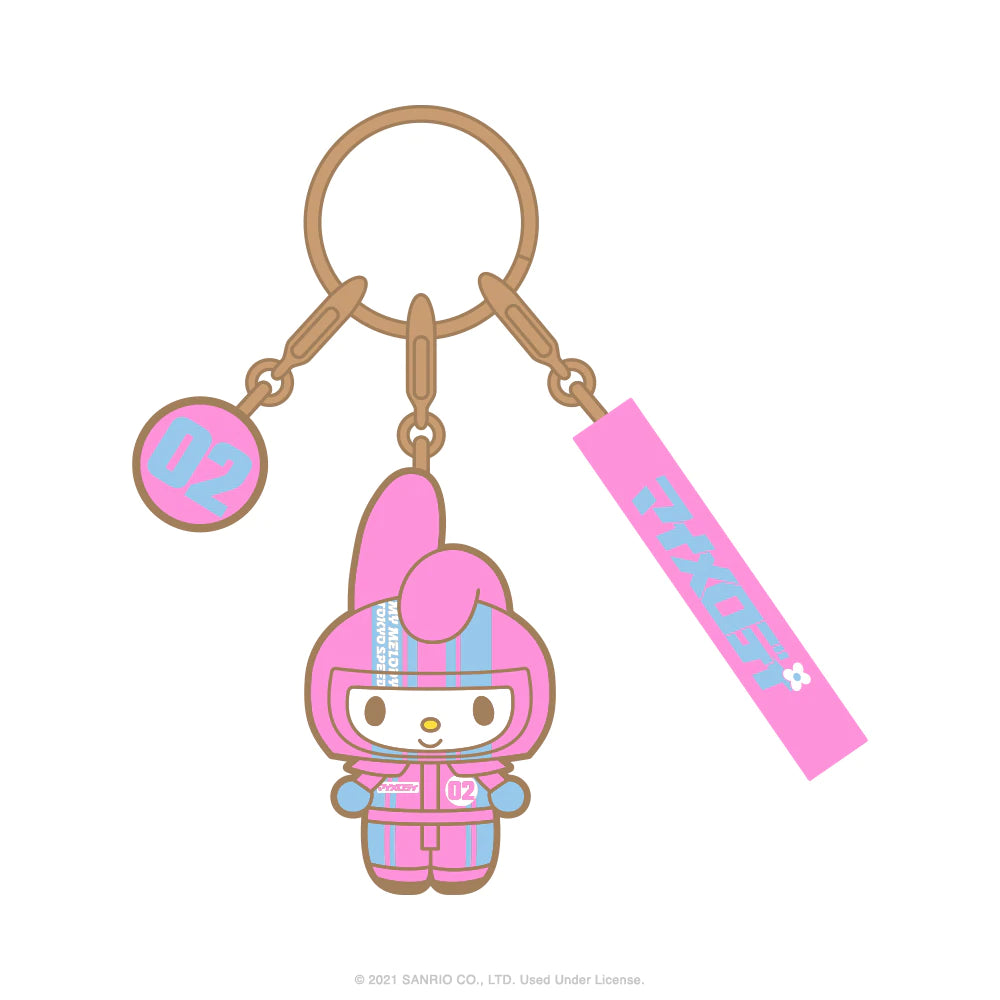 HELLO KITTY AND FRIENDS BLIND BAG TOKYO SPEED ENAMEL KEYCHAIN *BLIND BAG*