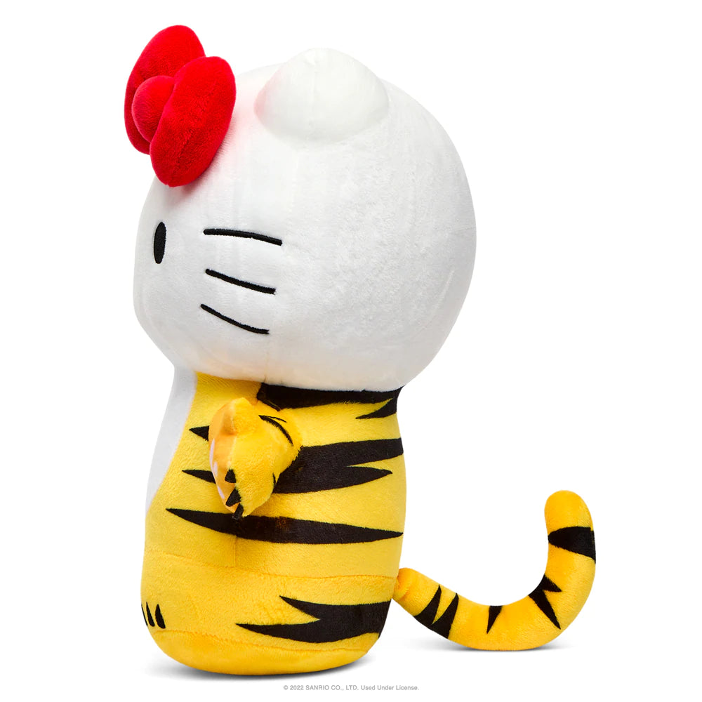 HELLO KITTY 13" TIGER MEDIUM PLUSH W/REMOVABLE JACKET - BLACK & CREAM