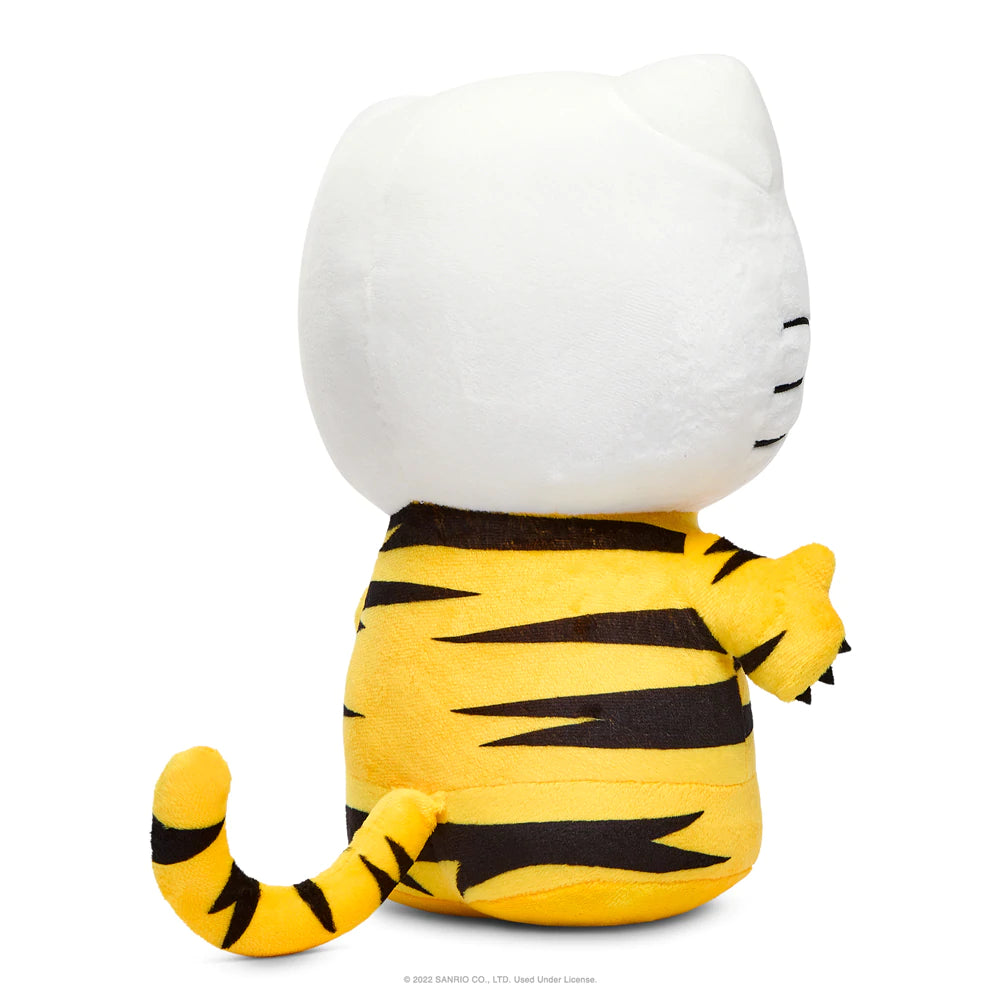 HELLO KITTY 13" TIGER MEDIUM PLUSH W/REMOVABLE JACKET - BLACK & CREAM