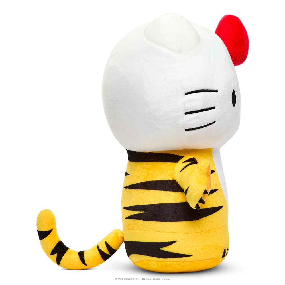 HELLO KITTY 13" TIGER MEDIUM PLUSH W/REMOVABLE JACKET - BLACK & CREAM